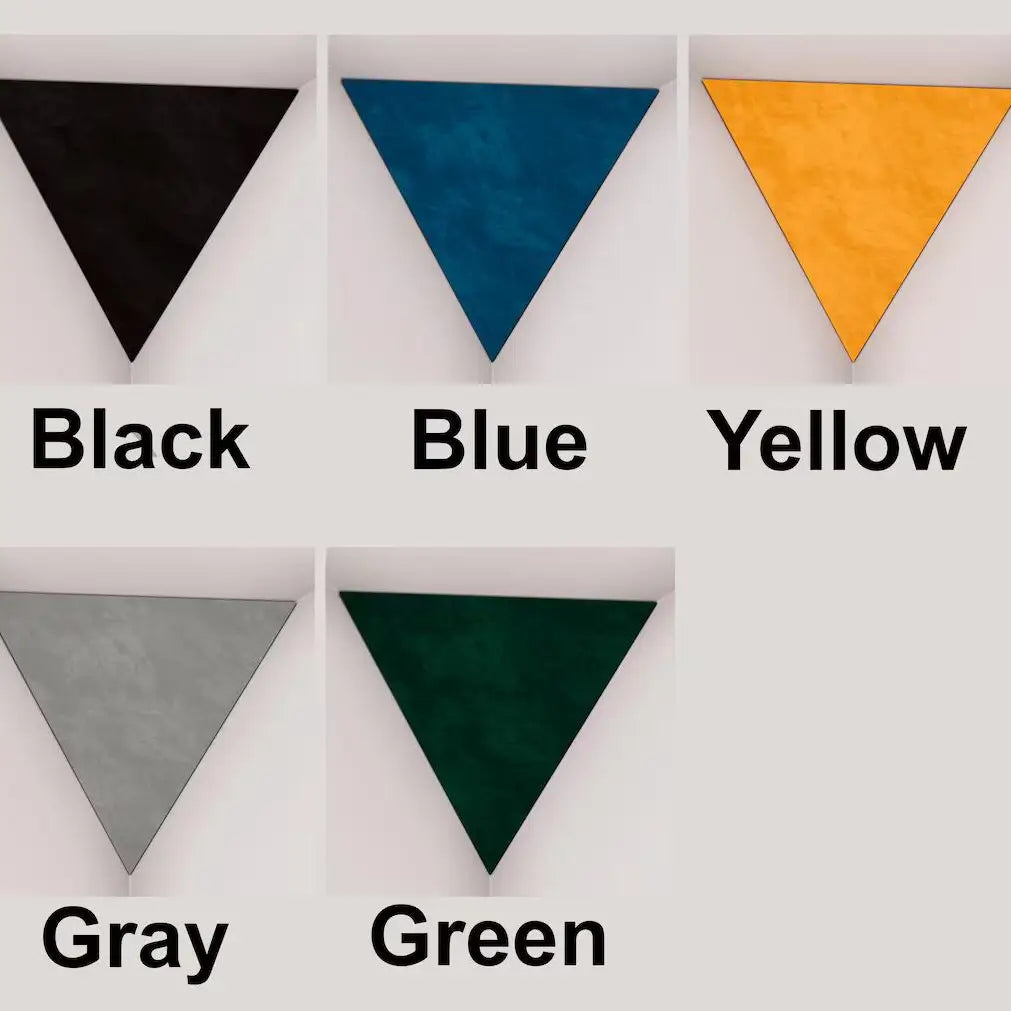 Triangle Cinematic Bass Trap | Velvet Fabric | 42x42x42cm
