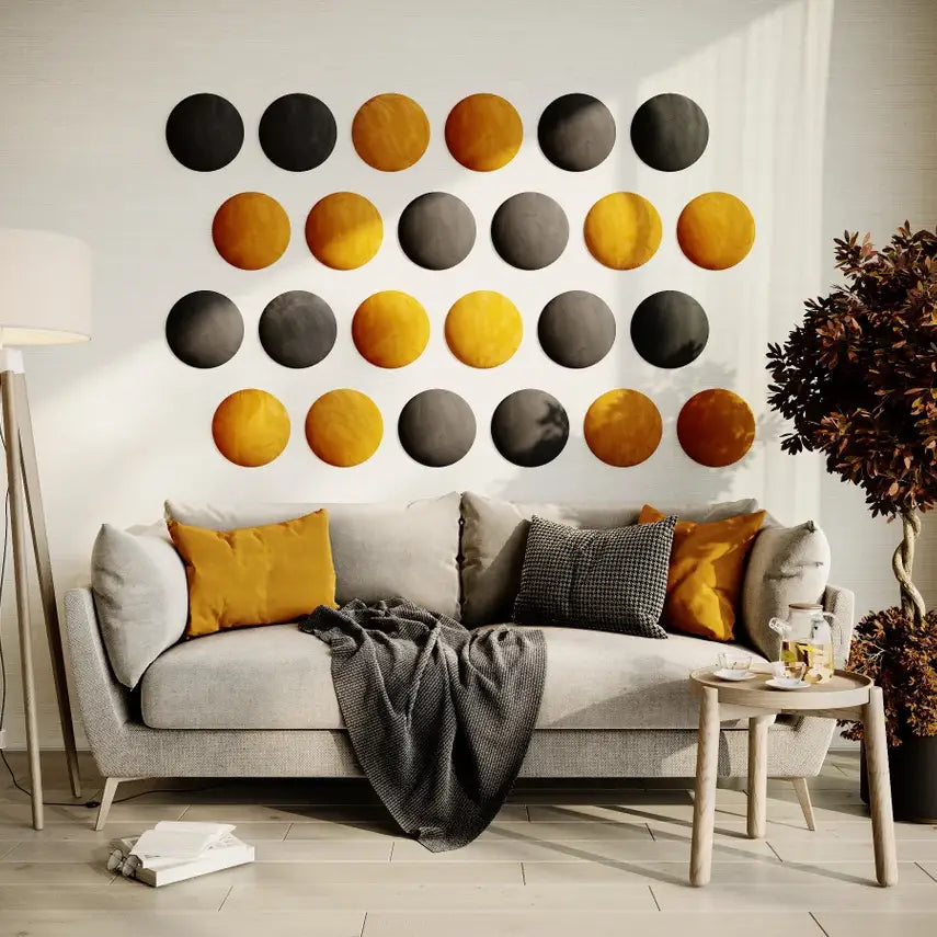Upholstered Acoustic Wall Art Panels | Sound Absorbing Tiles