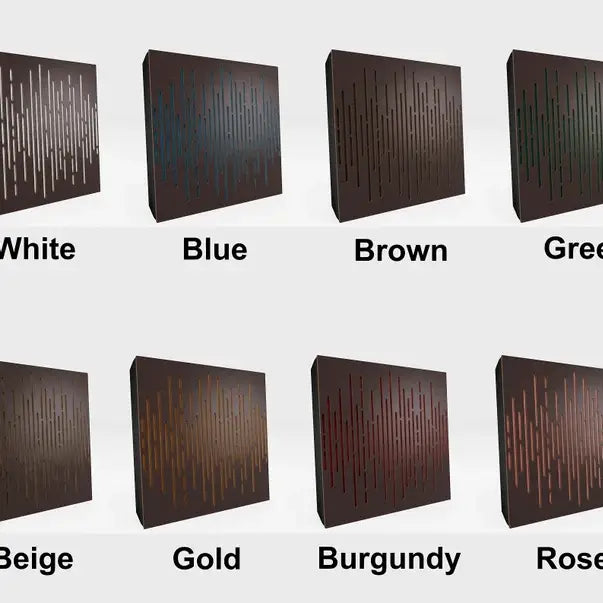 Wave Acoustic Wall Panel with Velvet Fabric | Soundproofing