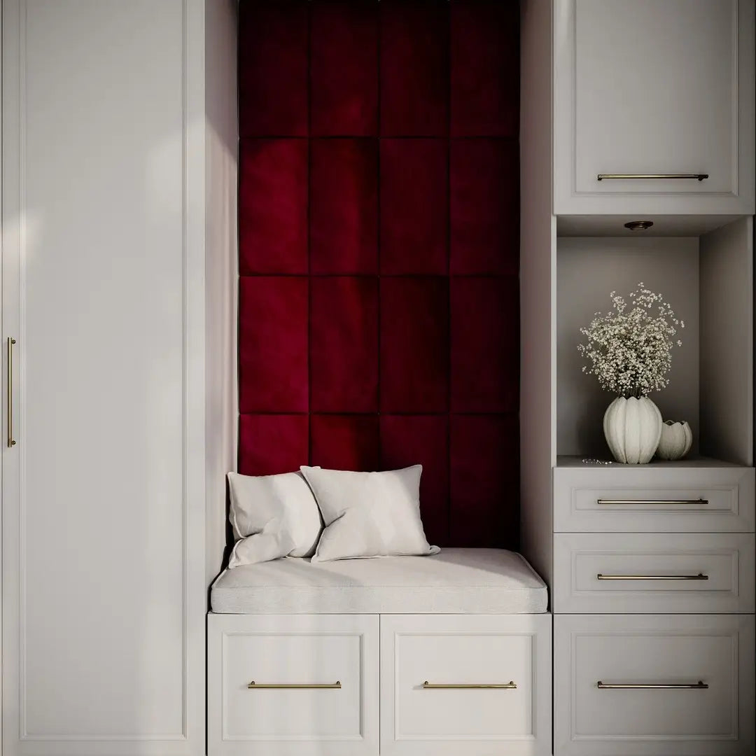 Velvet Soft Acoustic Headboard | Padded, Soundproof Panels