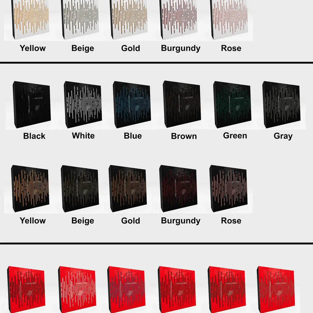 Wave Acoustic Wall Panel with Velvet Fabric | Soundproofing