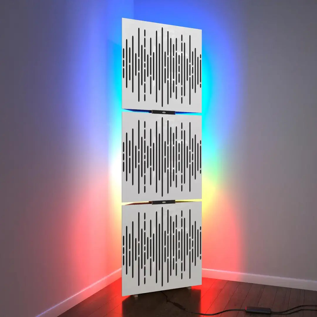 3x WAVE Bass Traps w/ RGB Lamp | LED Acoustic Corner