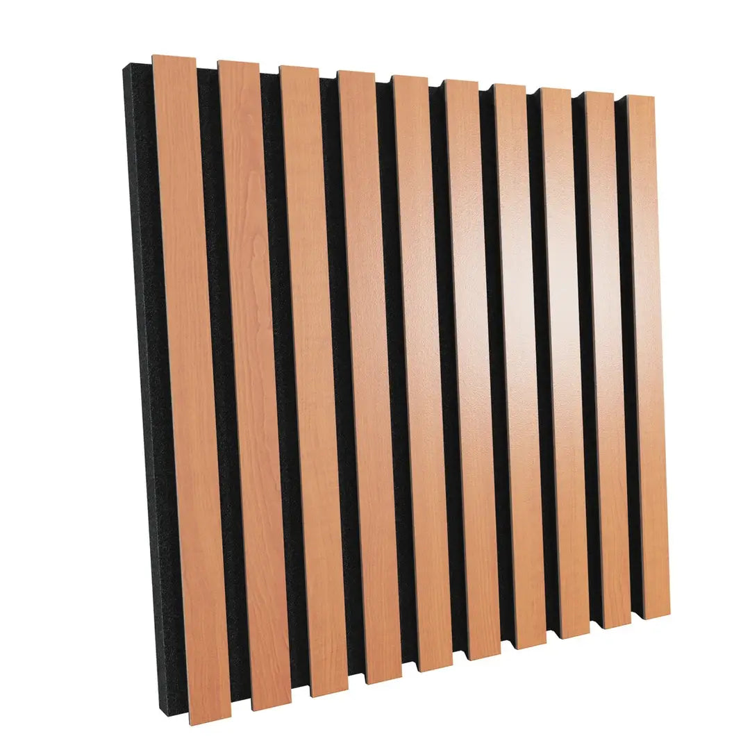 Acoustic Slat Wood Panels «Pole» | 50x50x5 cm | Absorption