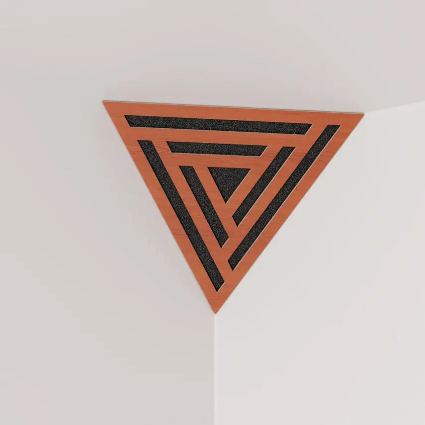 Triangle-SCIFI Acoustic Bass Trap 42x42x42cm with HDF Plate