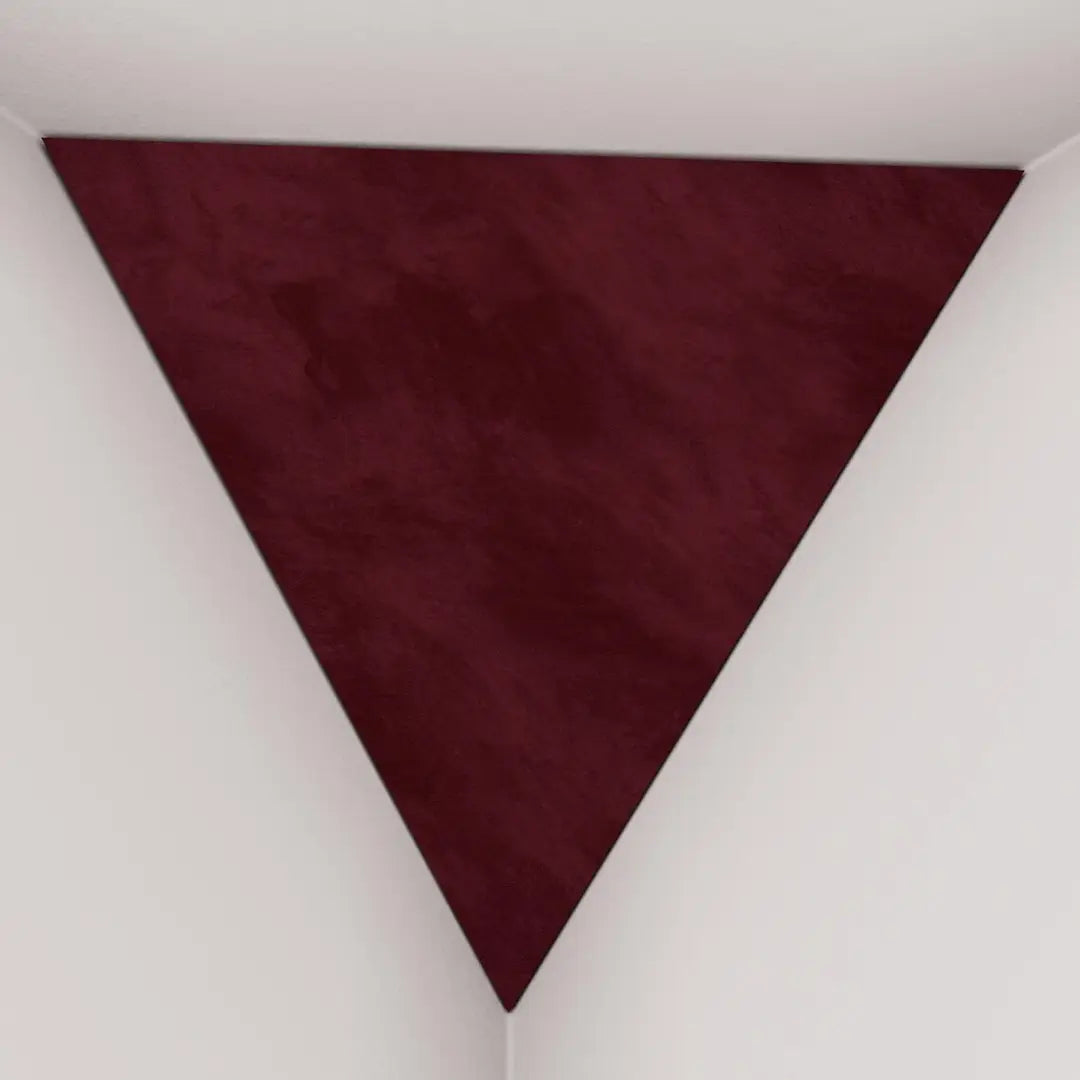 Triangle Cinematic Bass Trap | Velvet Fabric | 42x42x42cm