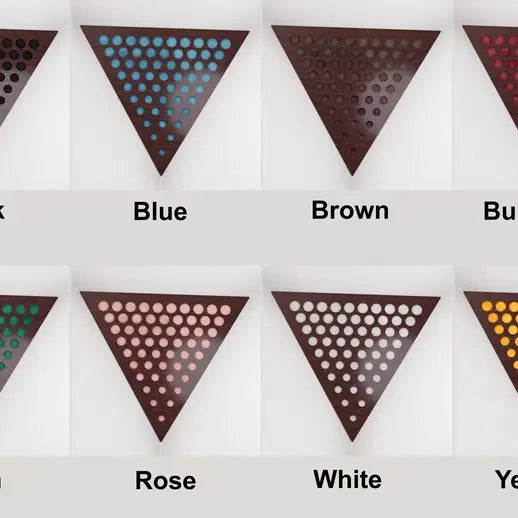 Ceiling Corner Bass Trap «Triangle-ROUNDS-F» 42x42x42cm