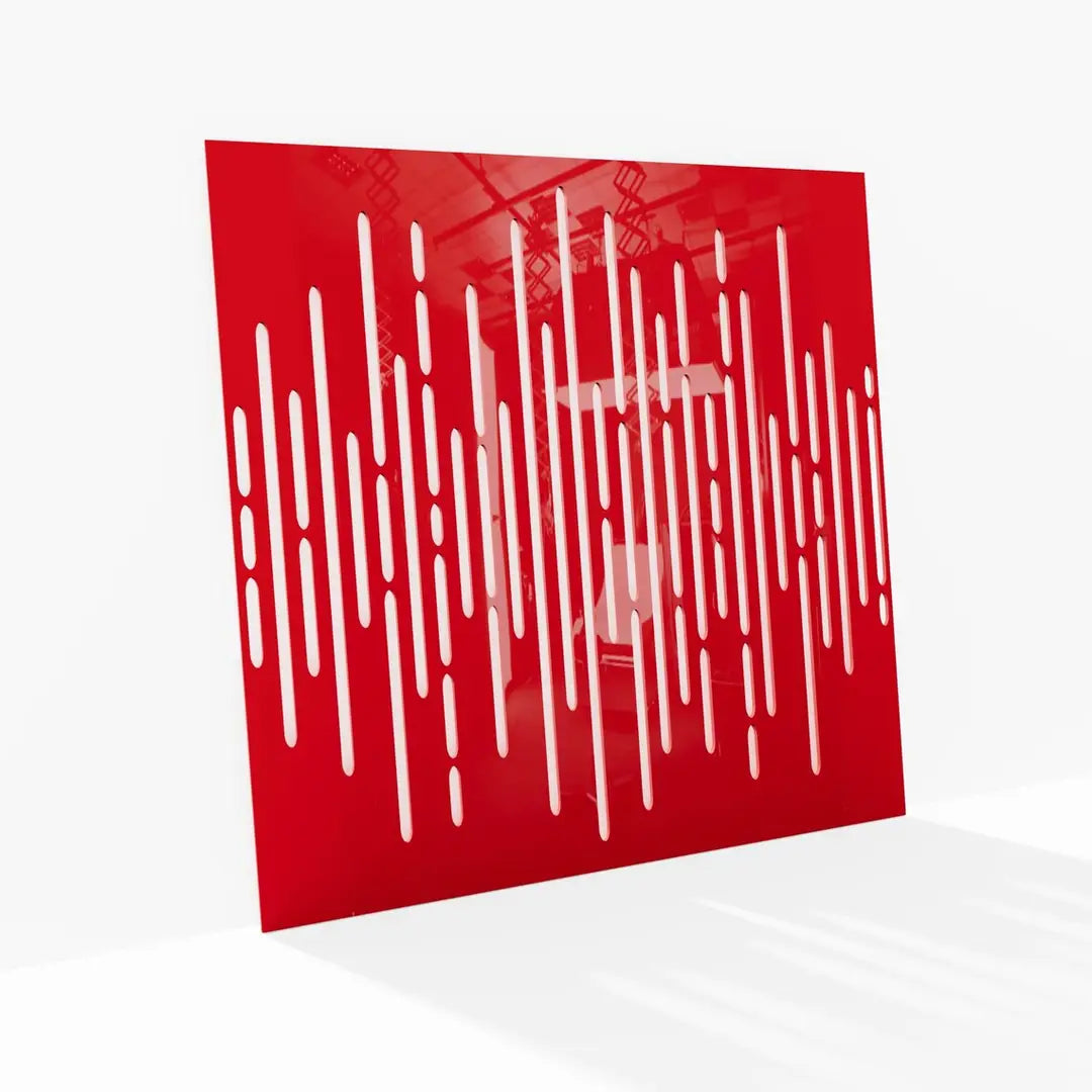 Set of 4 MDF Wall Panels "Wave" | DIY Acoustic Decor