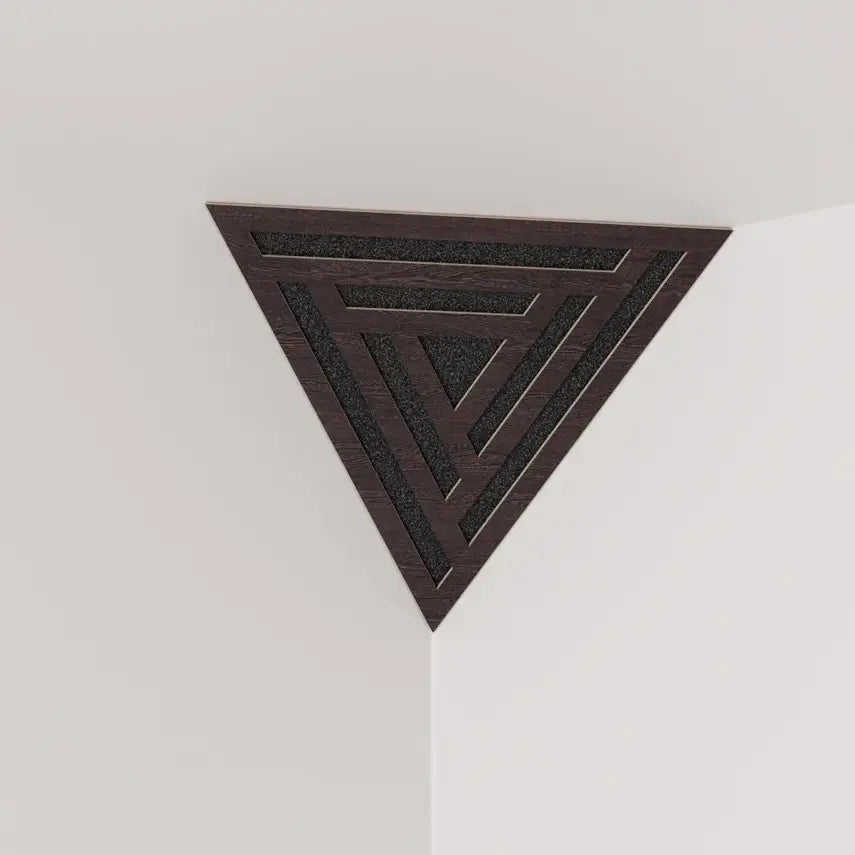 Triangle-SCIFI Acoustic Bass Trap 42x42x42cm with HDF Plate