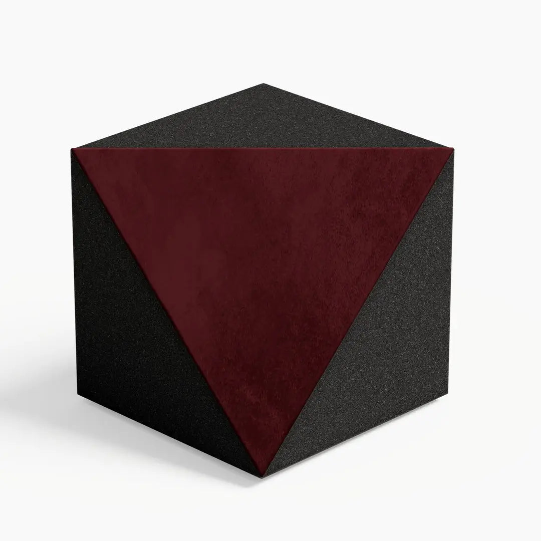 TRICUB-Cinematic Velvet Ceiling Corner Bass Trap, 23x23x23cm