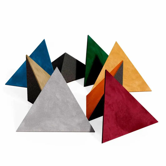 Triangle Cinematic Bass Trap | Velvet Fabric | 42x42x42cm