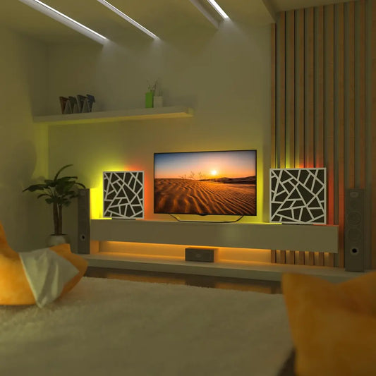 2-pack SKYROSS RGB acoustic panels for desk and studio