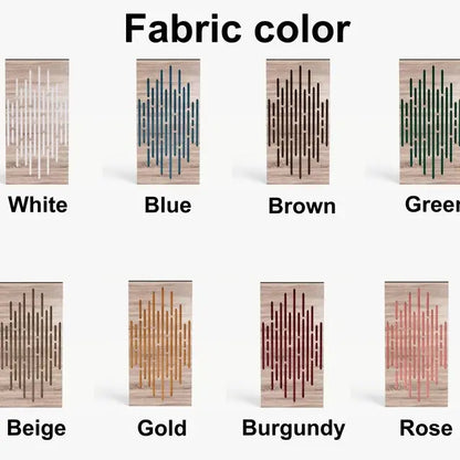 Wave-F Acoustic Panel | Velvet Fabric, Soundproofing,50x25cm