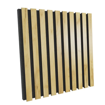 Acoustic Slat Wood Panels «Pole» | 50x50x5 cm | Absorption