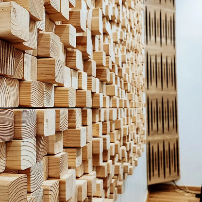 Skyline Acoustic Wood Diffuser 50x50 cm | 2D QRD Panel