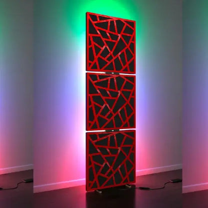 3er-Pack Skyross LED-Akustikpaneele mit RGB-Stehlampe