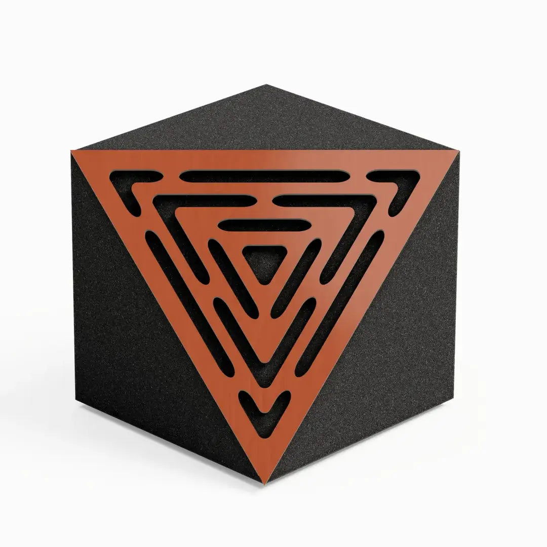 TRICUB-WAVE Ceiling Corner Bass Trap, Acoustic Foam, 23cm