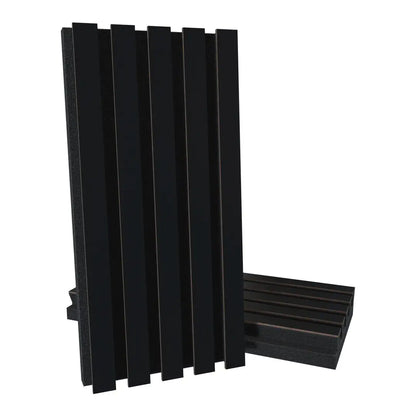 Acoustic Slat Wood Panels "Pole-HALF" | Sound & Style