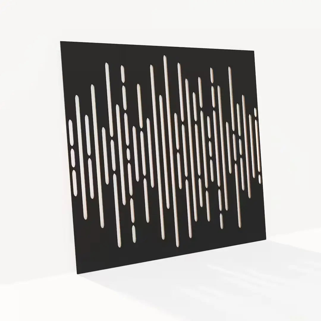 Set of 4 MDF Wall Panels "Wave" | DIY Acoustic Decor