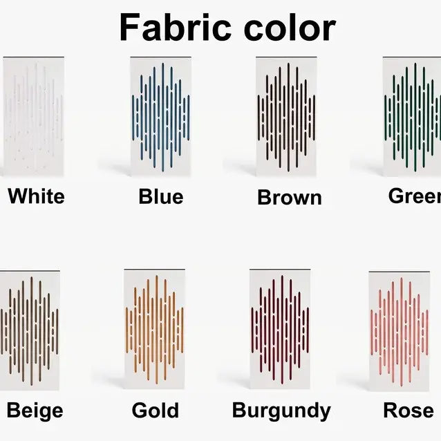 Wave-F Acoustic Panel | Velvet Fabric, Soundproofing,50x25cm