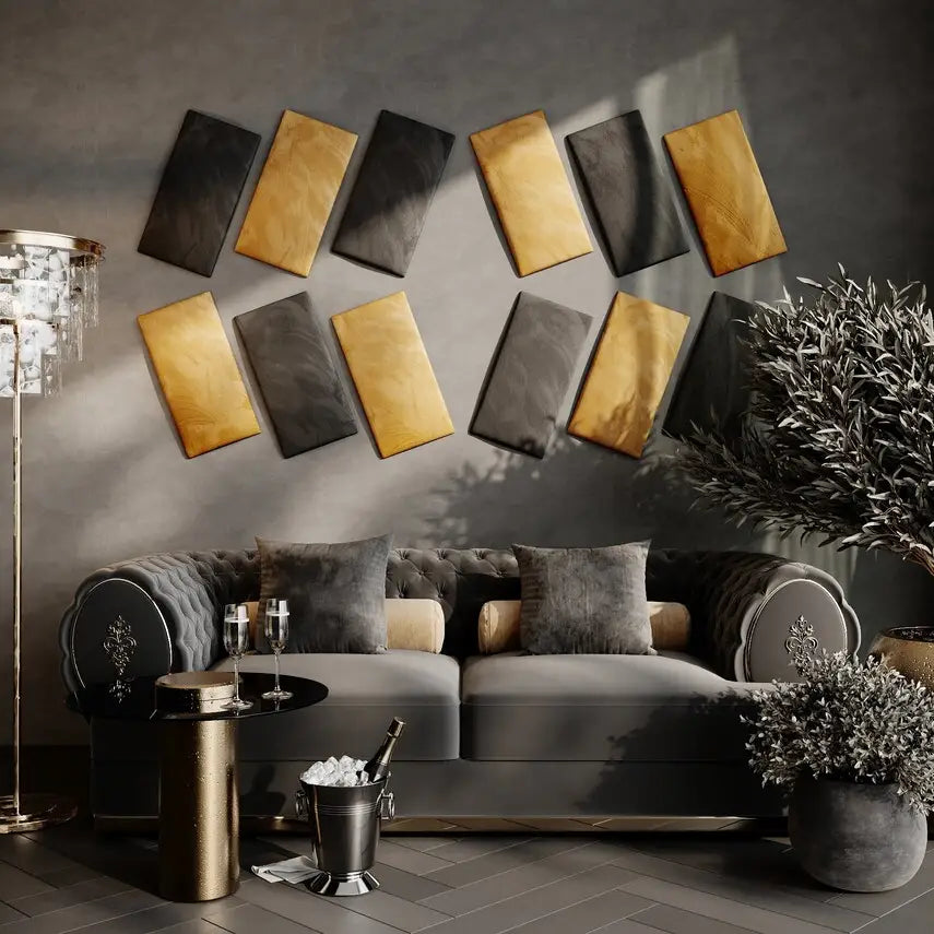 Velvet Soft Acoustic Headboard | Padded, Soundproof Panels
