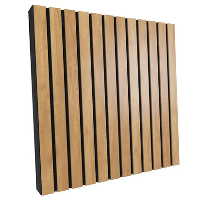 Acoustic Slat Wood Panels «SLATO» | 50×50×5 cm | Soundproof