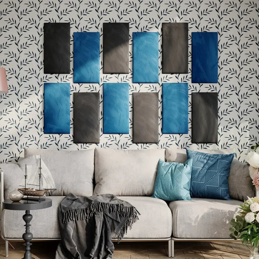 Velvet Soft Acoustic Headboard | Padded, Soundproof Panels