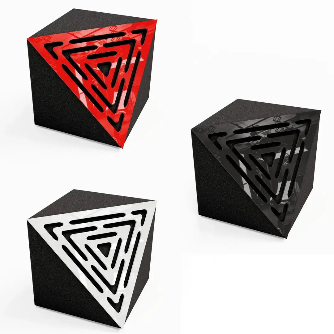 TRICUB-WAVE Ceiling Corner Bass Trap, Acoustic Foam, 23cm