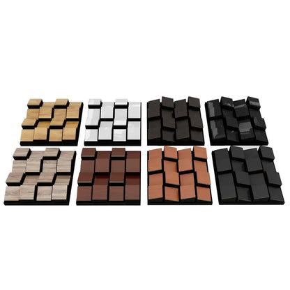 Acoustic Diffuser Panels "ZARINITY" – 3D Mosaic Wall Art