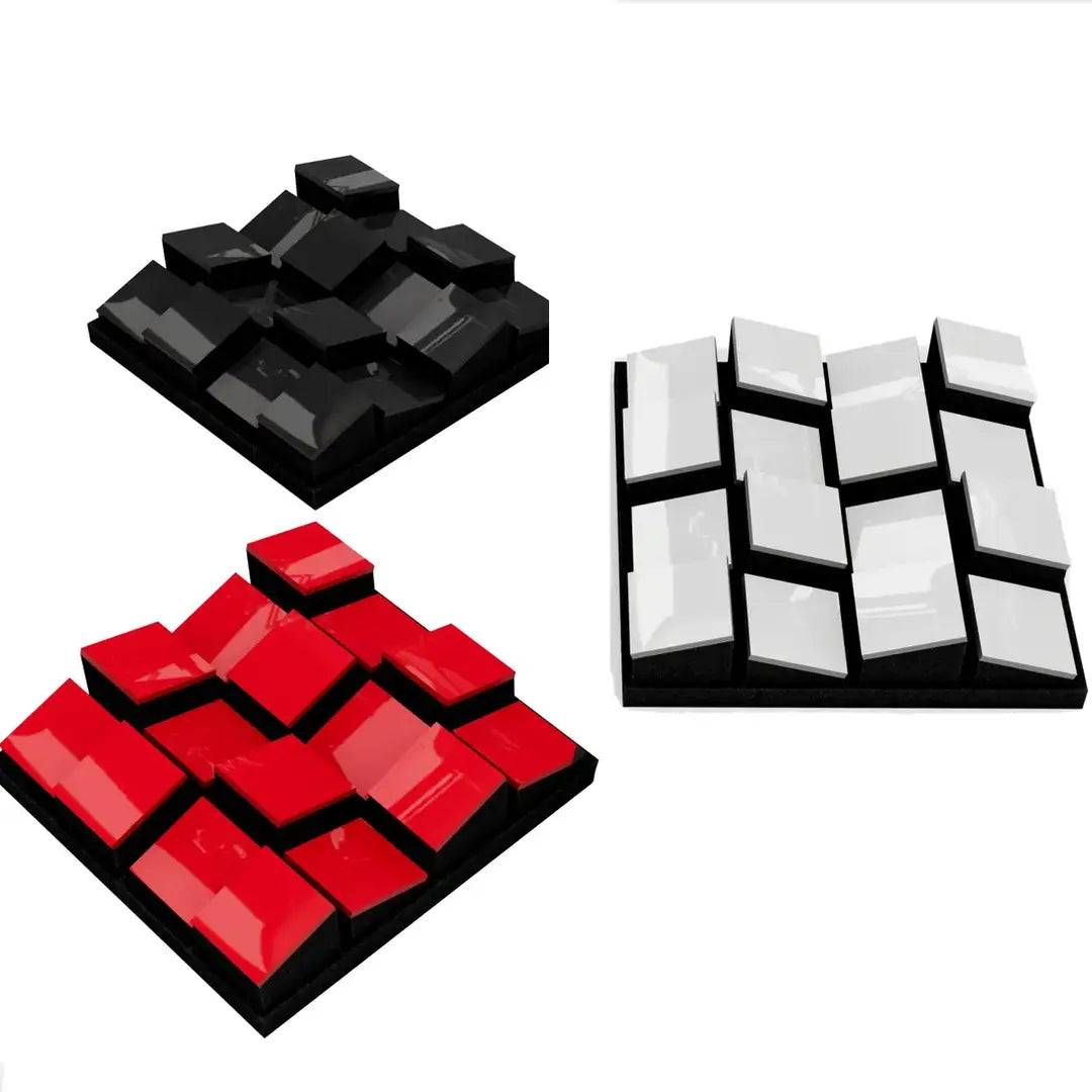 Acoustic Diffuser Panels "ZARINITY" – 3D Mosaic Wall Art