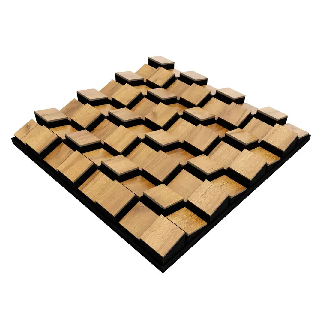 Acoustic Diffuser Panels "ZARINITY" – 3D Mosaic Wall Art