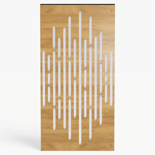 Wave-F Acoustic Panel | Velvet Fabric, Soundproofing,50x25cm