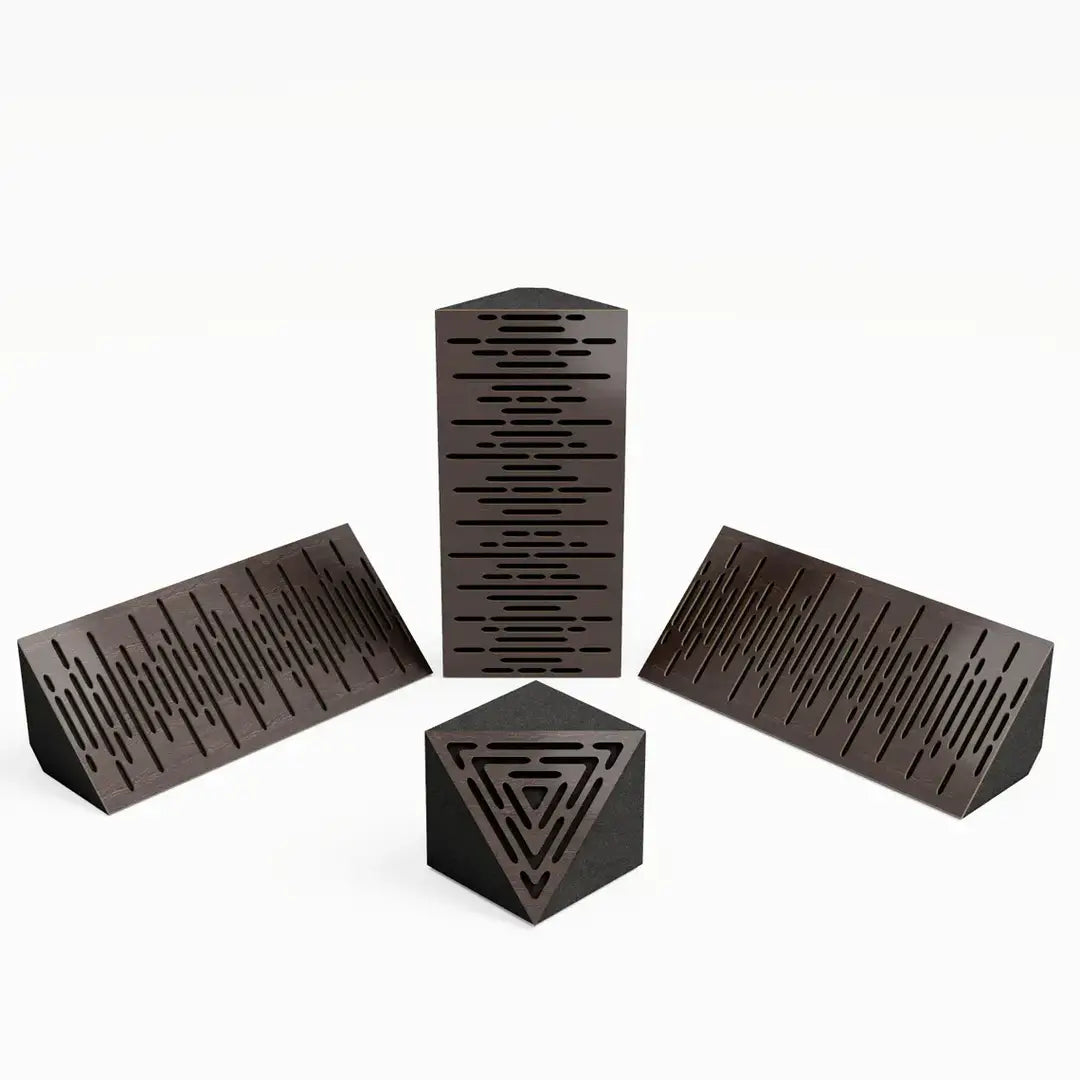 3 sets 'WAVE-mini' Bass Trap & 1 set 'TRICUB-Wave' Foam