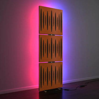 3x Pulsar Acoustic Panels w/ RGB Floor Lamp LED