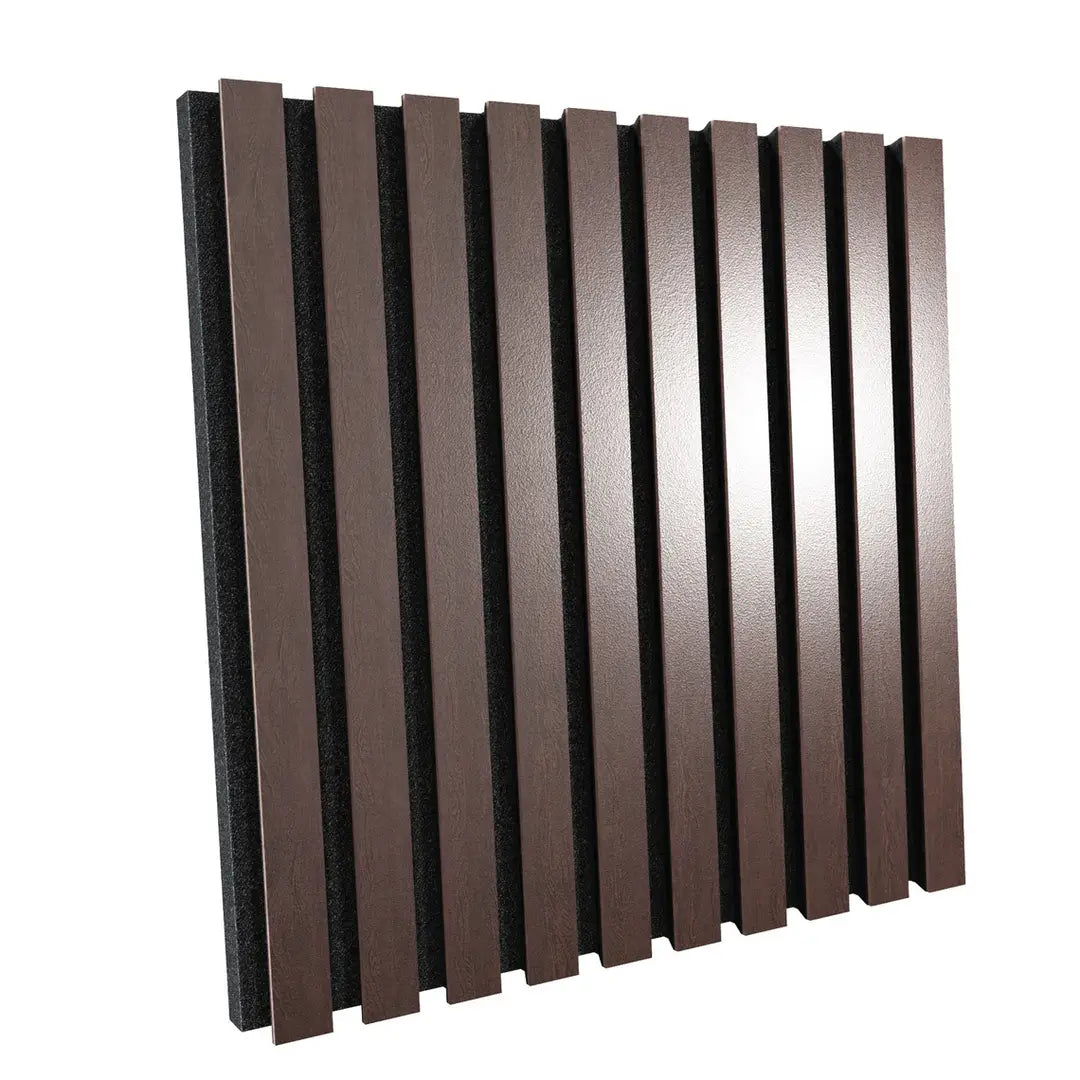 Acoustic Slat Wood Panels «Pole» | 50x50x5 cm | Absorption