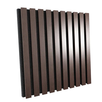 Acoustic Slat Wood Panels «Pole» | 50x50x5 cm | Absorption