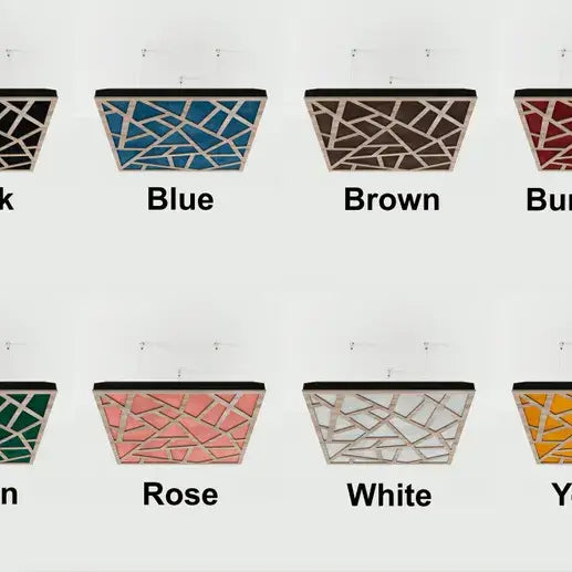 Skyross-F Acoustic Ceiling Panel, Velvet Fabric, 50x50cm