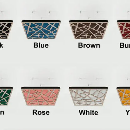 Skyross-F Acoustic Ceiling Panel, Velvet Fabric, 50x50cm