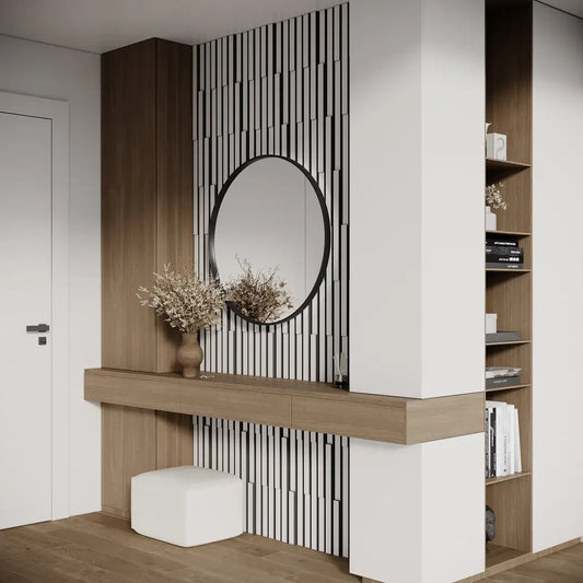 PLUTA-3 Acoustic Panels | 1.2" Strips | Wall Decor