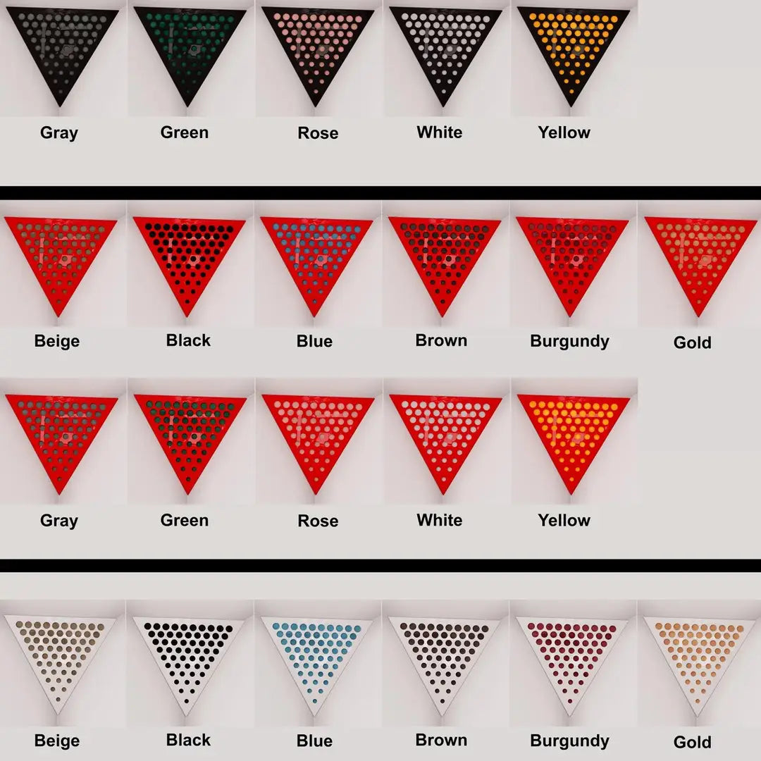 Ceiling Corner Bass Trap «Triangle-ROUNDS-F» 42x42x42cm