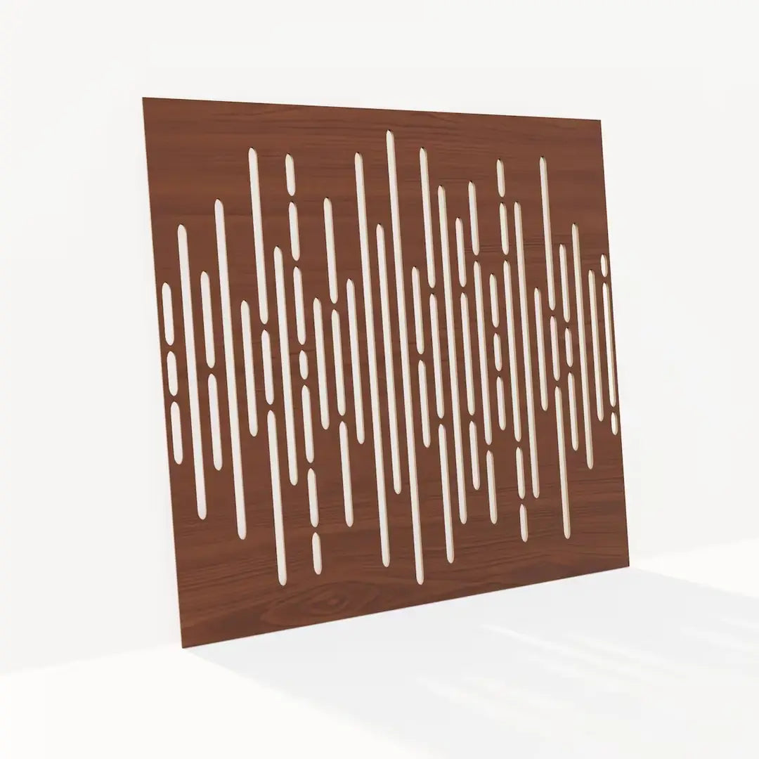 Set of 4 MDF Wall Panels "Wave" | DIY Acoustic Decor
