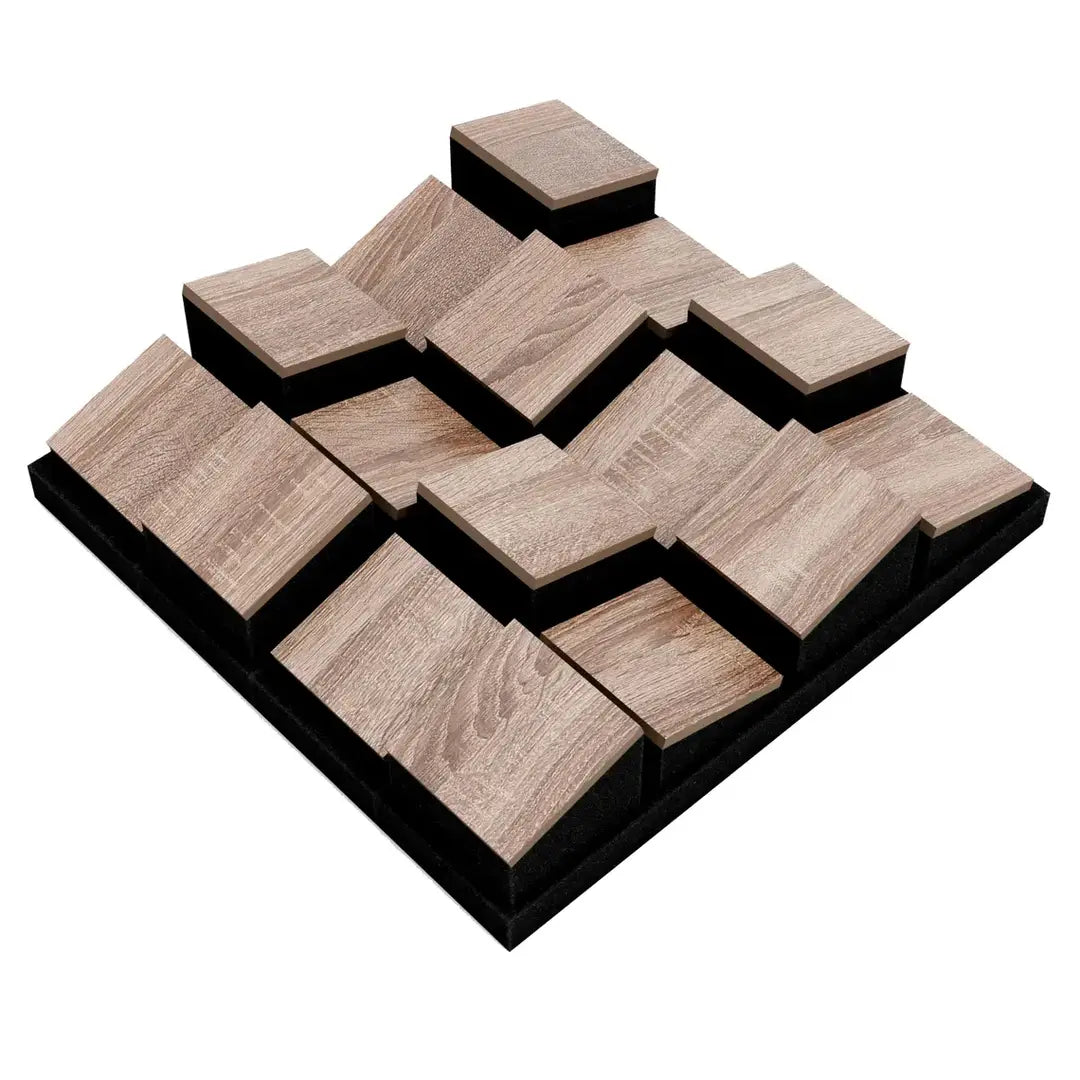 Acoustic Diffuser Panels "ZARINITY" – 3D Mosaic Wall Art