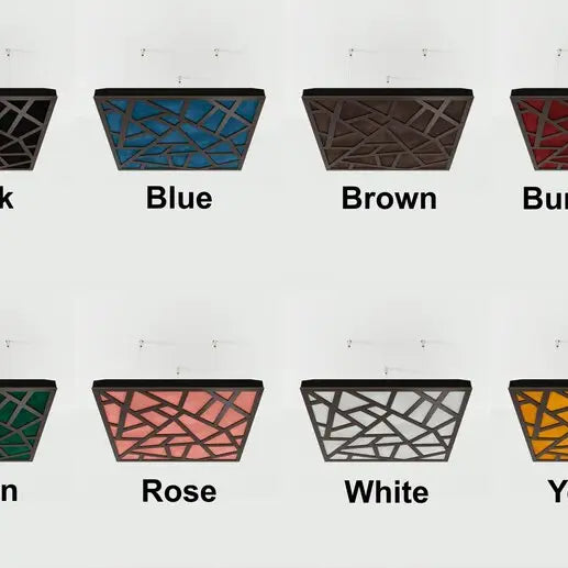 Skyross-F Acoustic Ceiling Panel, Velvet Fabric, 50x50cm