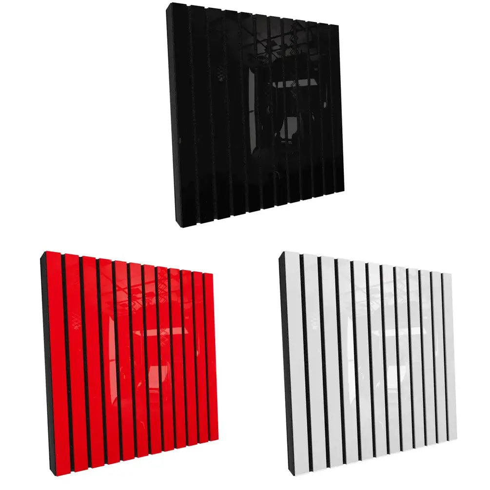 Acoustic Slat Wood Panels «SLATO» | 50×50×5 cm | Soundproof